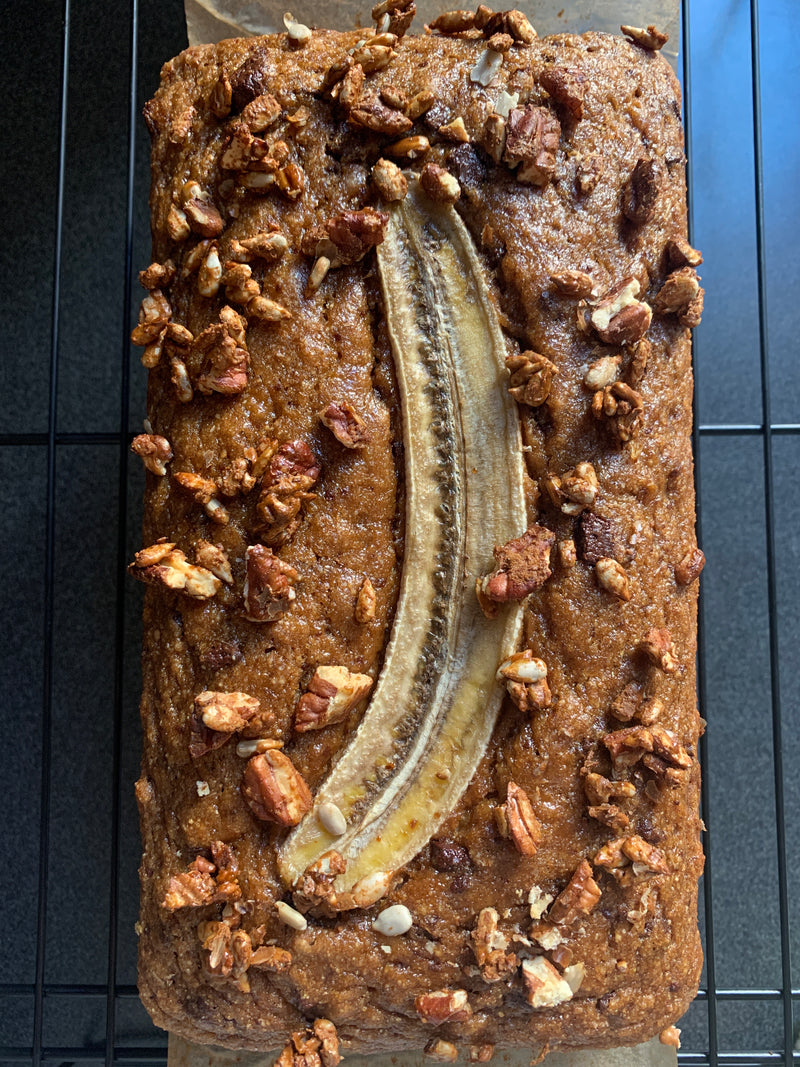 Panqué de plátano AKA: Banana miso chocolate chip bread